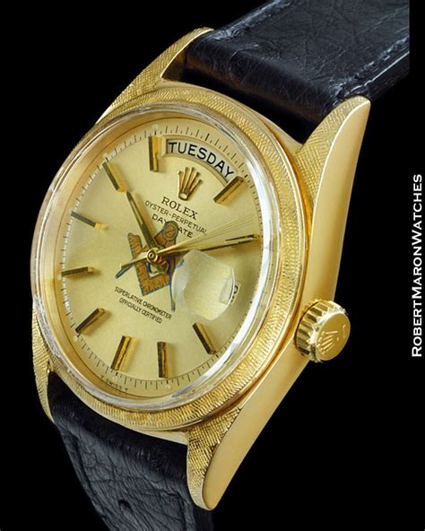 ROLEX 1806 DAY DATE PRESIDENT 18K MASONIC DIAL